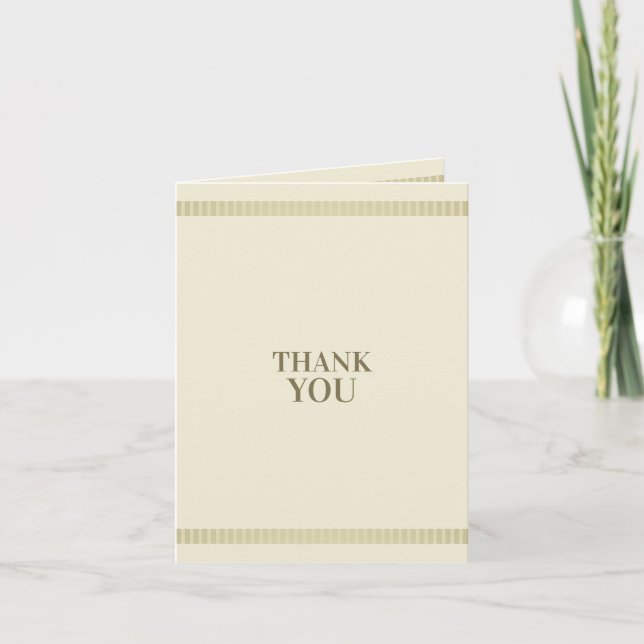 Vintage Stripes, Customer Thank You Card (Front)