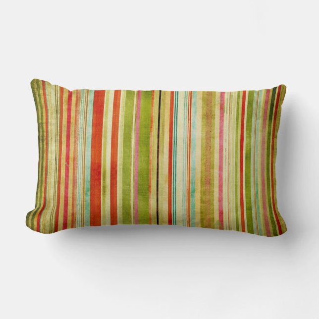 Vintage Stripes Lumbar Pillow (Front)