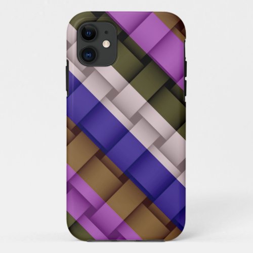 Vintage Stripes Pattern 2 iPhone 11 Case