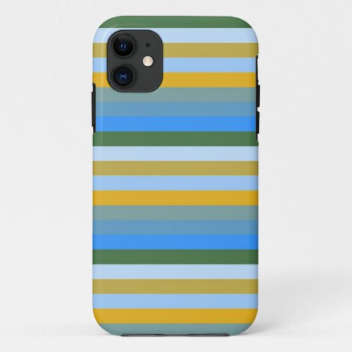 Vintage stripes pattern iPhone 11 case