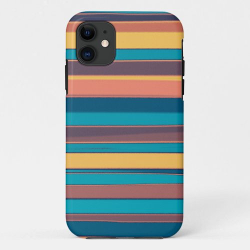 Vintage stripes seamless graphic design iPhone 11 case