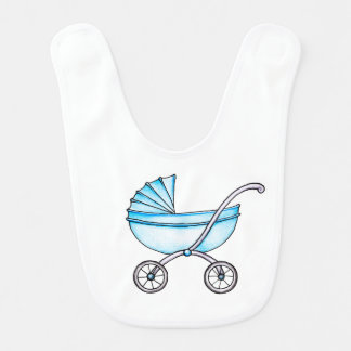 Vintage stroller baby bib