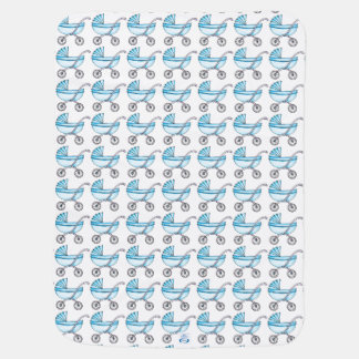 Vintage stroller baby blanket