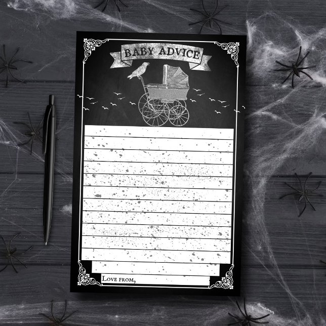 Vintage Stroller Halloween Baby Shower Advice (Creator Uploaded)