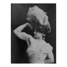 Vintage Strongwoman Charmion Flexing - 1897