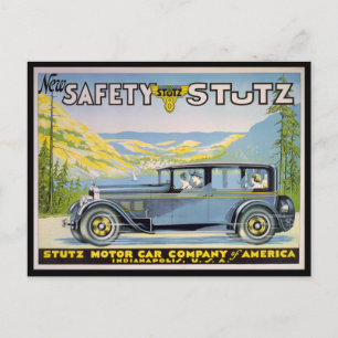 Vintage Stutz Car Advertisement, Indianapolis Postcard