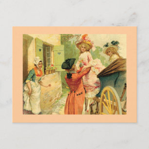 Vintage Style 18th Century Card Party Invitation