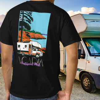 Vintage Style Acadia National Park Road Trip  T-Shirt