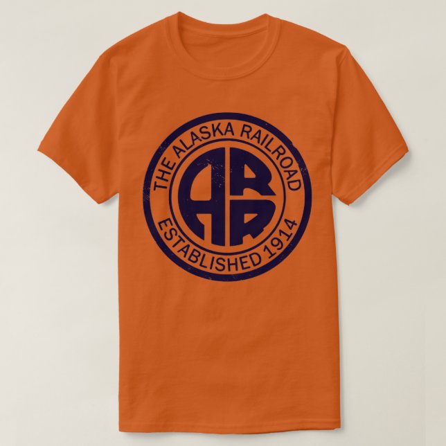 Vintage Style Alaskan Railroad T-Shirt (Design Front)