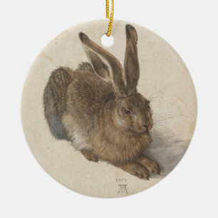 Vintage-Style Albrecht Dürer - Hare Ceramic Ornament
