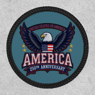 Vintage Style American 250th - Patriotic Eagle Patch