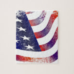 Vintage Style American Flag Jigsaw Puzzle at Zazzle
