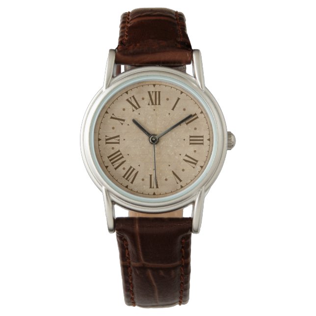 vintage style and roman letters watch (Front)