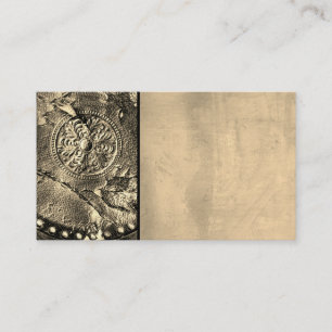 vintage style antique leather image business card