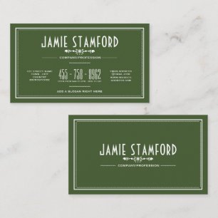Vintage Style, Any Color Retro Business Card