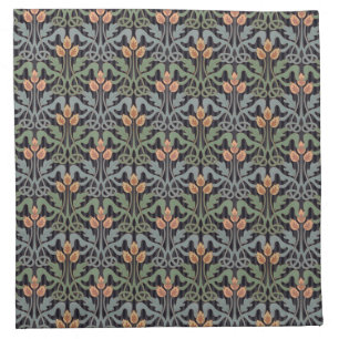 Vintage Style Art Nouveau Floral Cloth Napkin