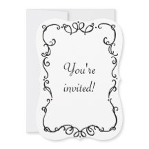 Vintage-style Art Nouveau Invitation