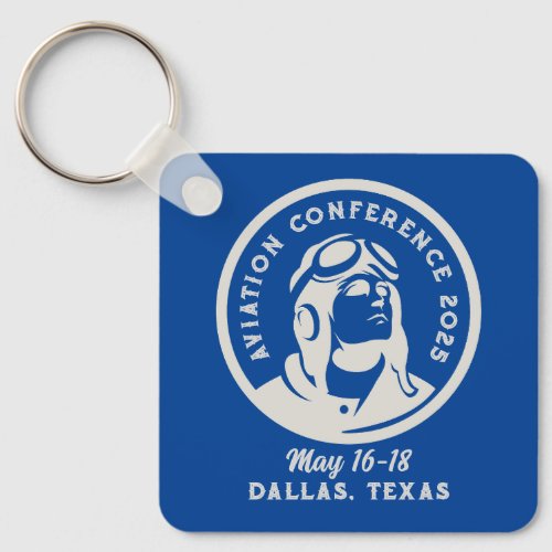 Vintage_Style Aviation Conference  Keychain