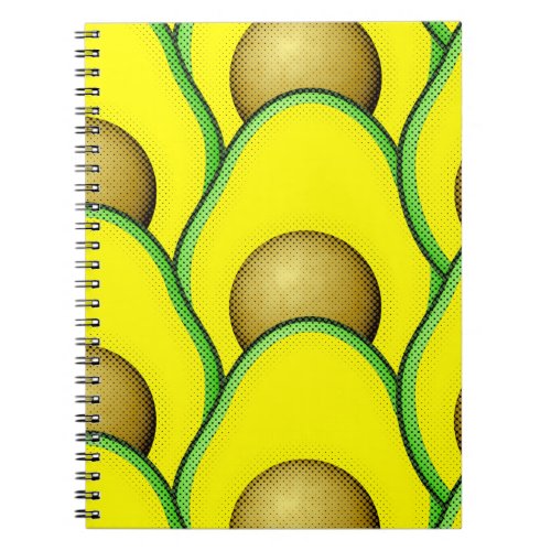 Vintage Style Avocado Drawing Notebook