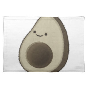 Vintage Style Avocado Drawing Placemat