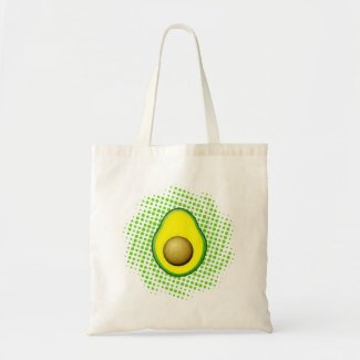 Vintage Style Avocado Drawing