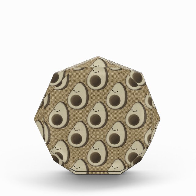 Vintage Style Avocado Pattern Award (Front)