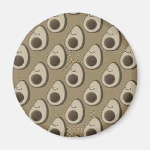 Vintage Style Avocado Pattern Magnet
