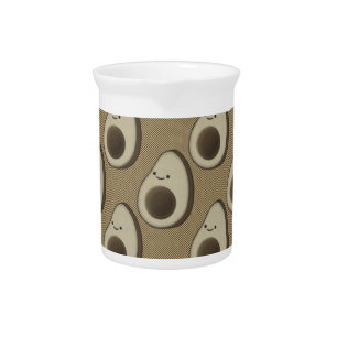 Vintage Style Avocado Pattern Pitcher