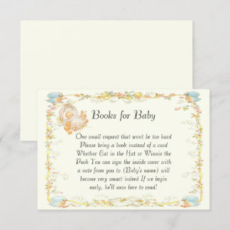 vintage Style Baby Shower Books For Baby Card