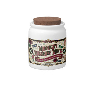 Vintage Style Bachelorette Party Candy Jar