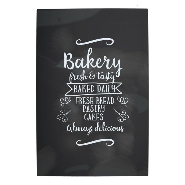Vintage style Bakery Chalkboard poster (Front)