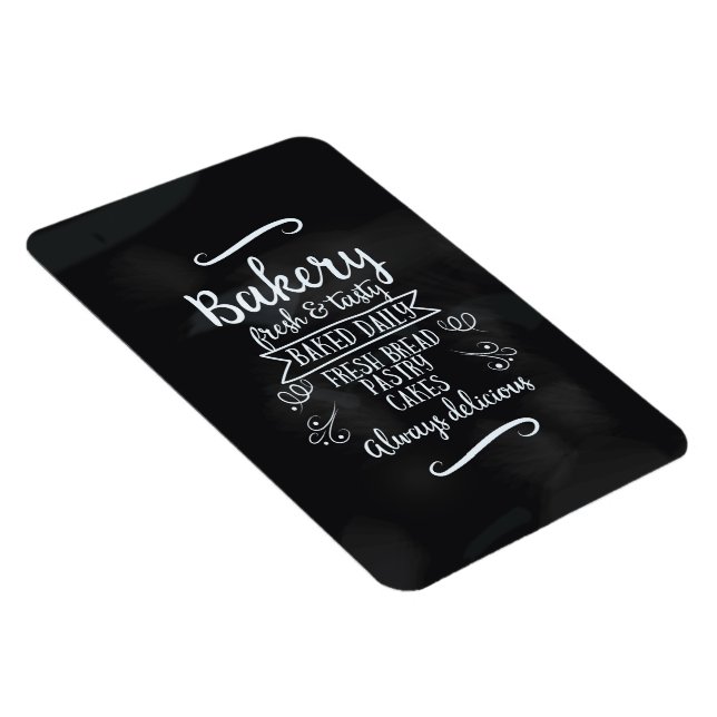 Vintage style Bakery Chalkboard poster Magnet (Right Side)