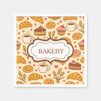 Vintage Style Bakery Napkins