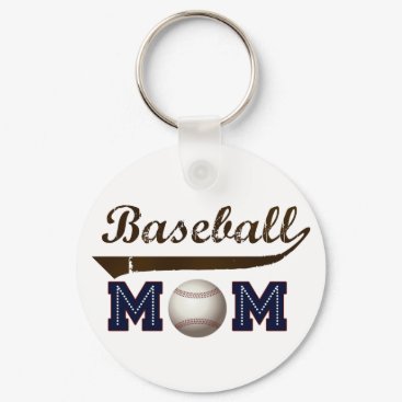 Vintage Style baseball mom Keychain