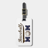 Vintage Style baseball mom Luggage Tag (Front Vertical)