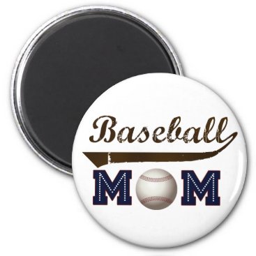Vintage Style baseball mom Magnet