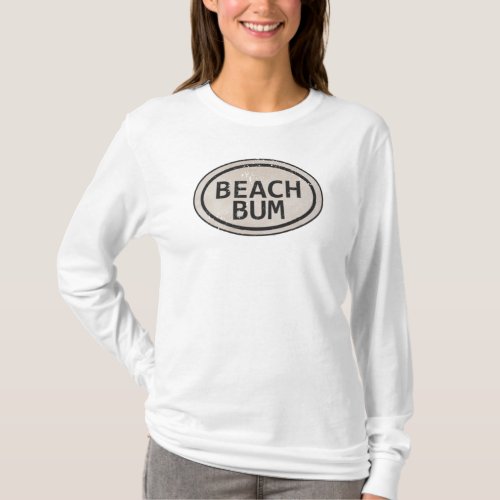 Vintage Style Beach Bum Beach Tag Shirt