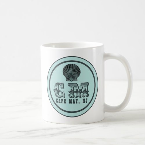 Vintage Style Beach Cape May NJ Tag Mug