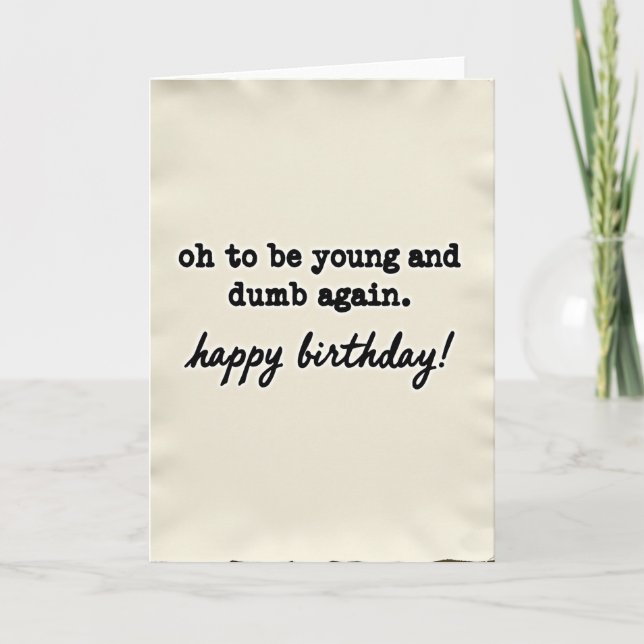 Vintage Style Birthday Card (Front)