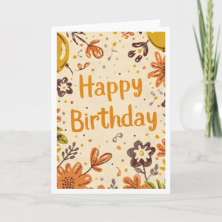 Vintage style birthday card