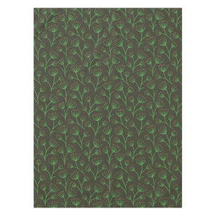 Vintage-style blue color botanical pattern  tablec tablecloth