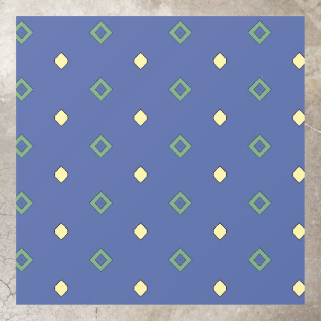 Vintage Style Blue Dutch Tile Decals (Insitu)