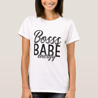 Vintage Style Boss Babe Print T-Shirt