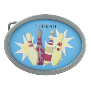 Vintage-style Bowling Belt Buckle