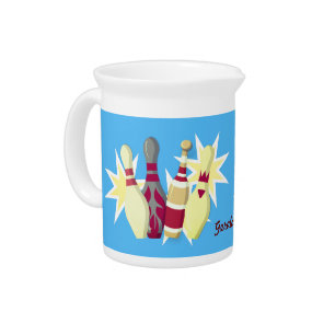 Vintage-style Bowling Beverage Pitcher