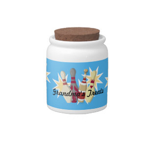 Vintage-style Bowling Candy Jar