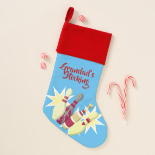 Vintage-style Bowling Christmas Stocking
