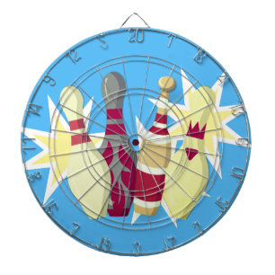 Vintage-style Bowling Dart Board