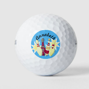 Vintage-style Bowling Golf Balls