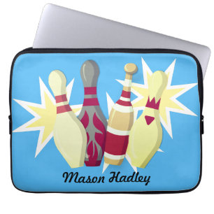 Vintage-style Bowling Laptop Sleeve